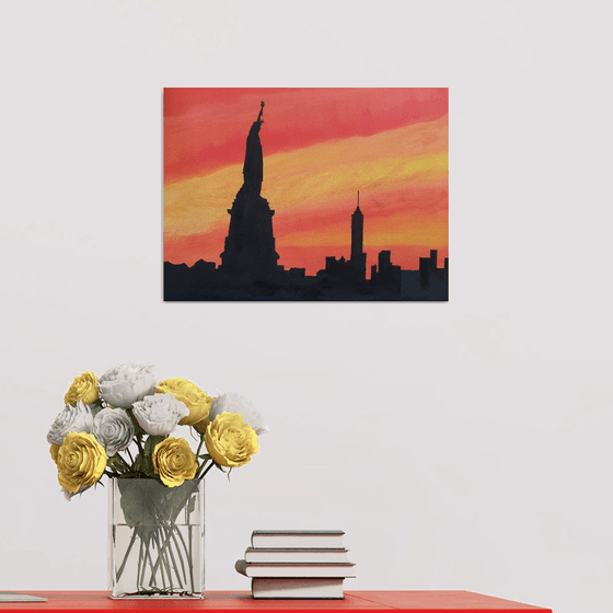 SOLD-New York Sunset Sky