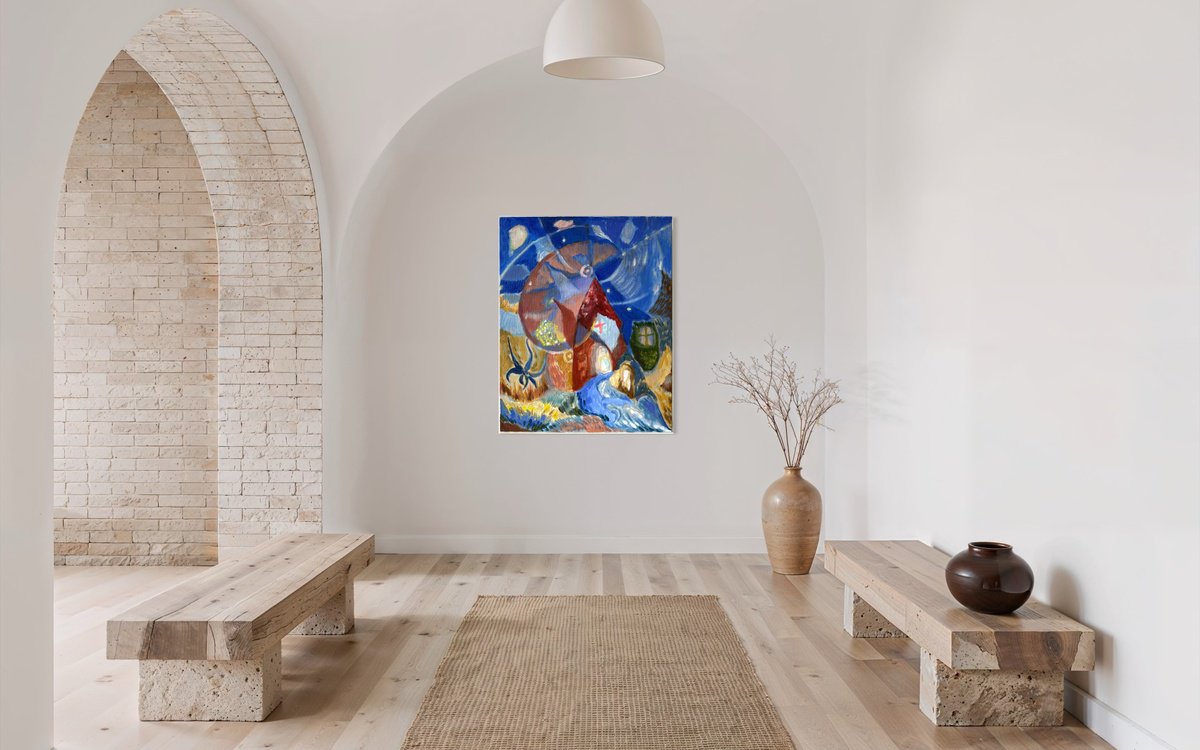 The Celestial Sanctuary By Mengqiu Li, 16 X 20, Artwork For Sale On Artfinder