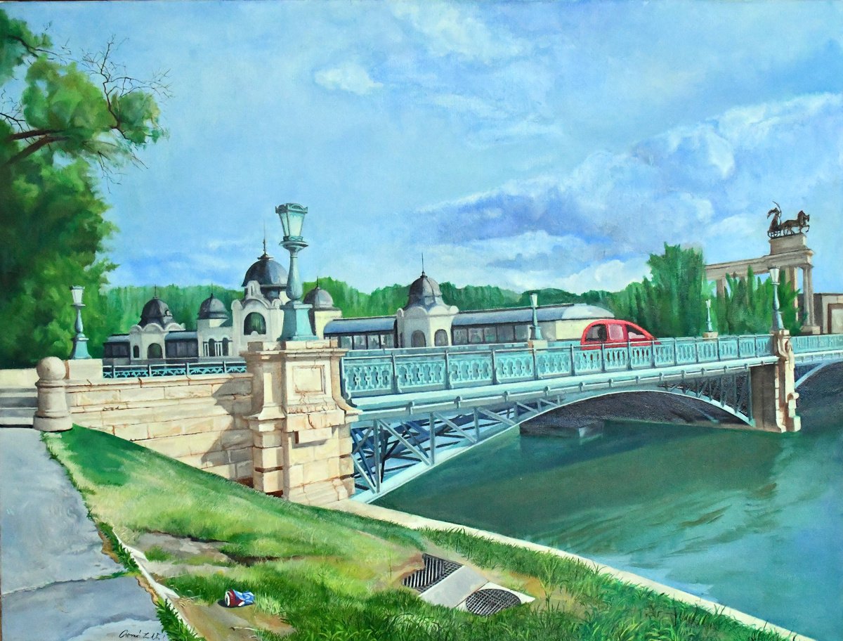 City park bridge by Zoltan Csomos