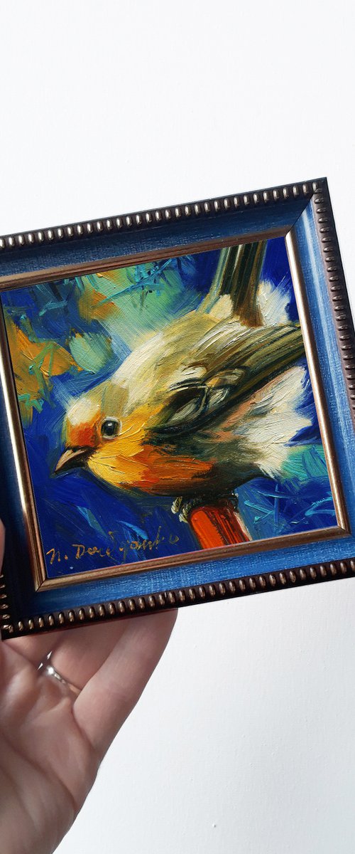 Robin Bird by Nataly Derevyanko