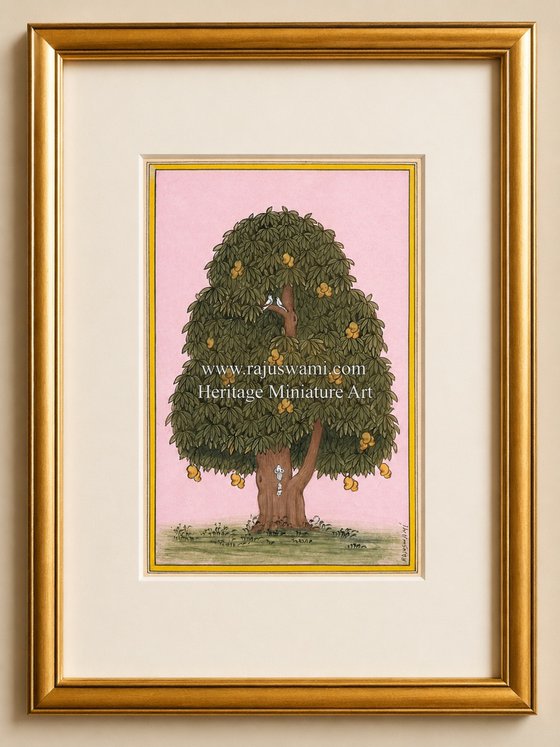 Royal Mango Tree | Indian Miniature Painting