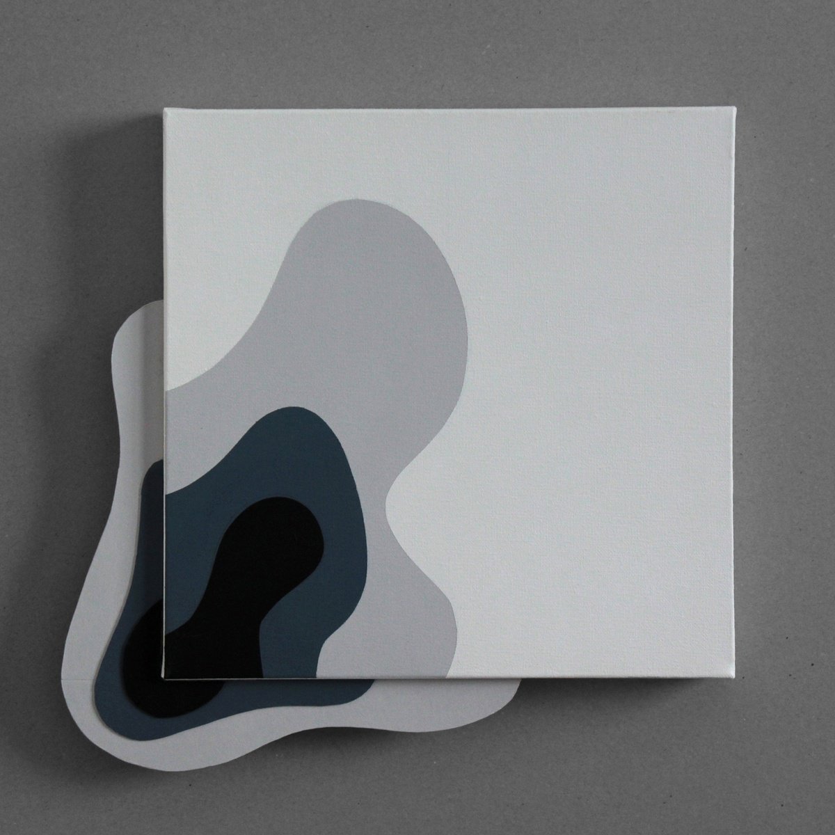 Abstract Acrylic Painting By Martin Singer, 14 X 14", 3Fd-17, Original Artwork