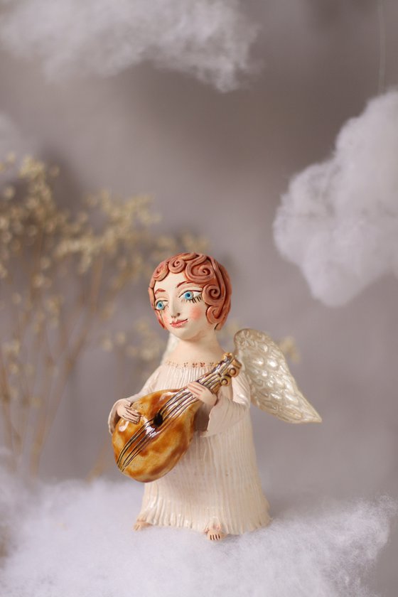 Song of the angel. OOAK sculpture.