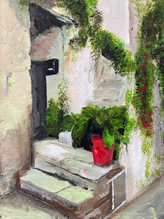 Steps to a Summer House, Italy