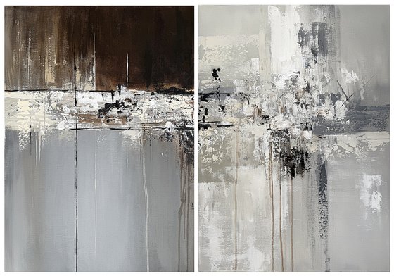Urban Echoes diptych set