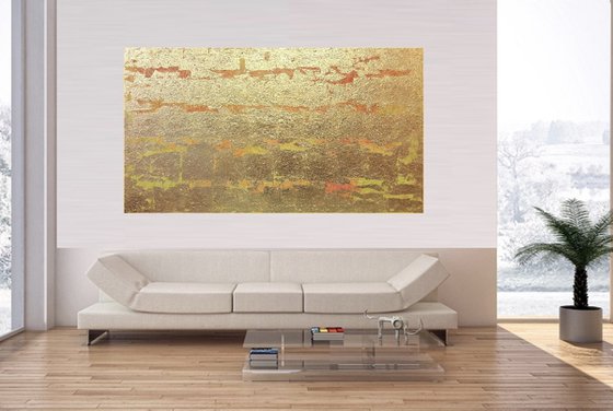 Siena - large abstract painting