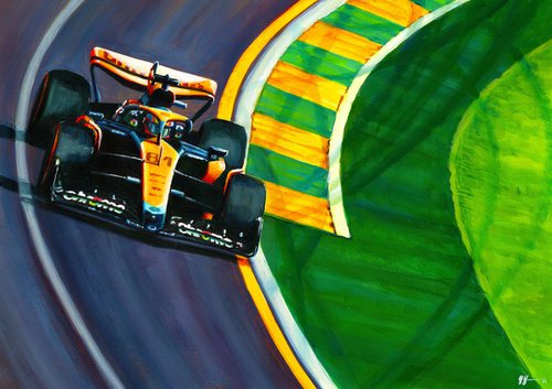 Oscar Piastri - 2023 Australian Grand Prix  McLaren MCL60 by Alex Stutchbury