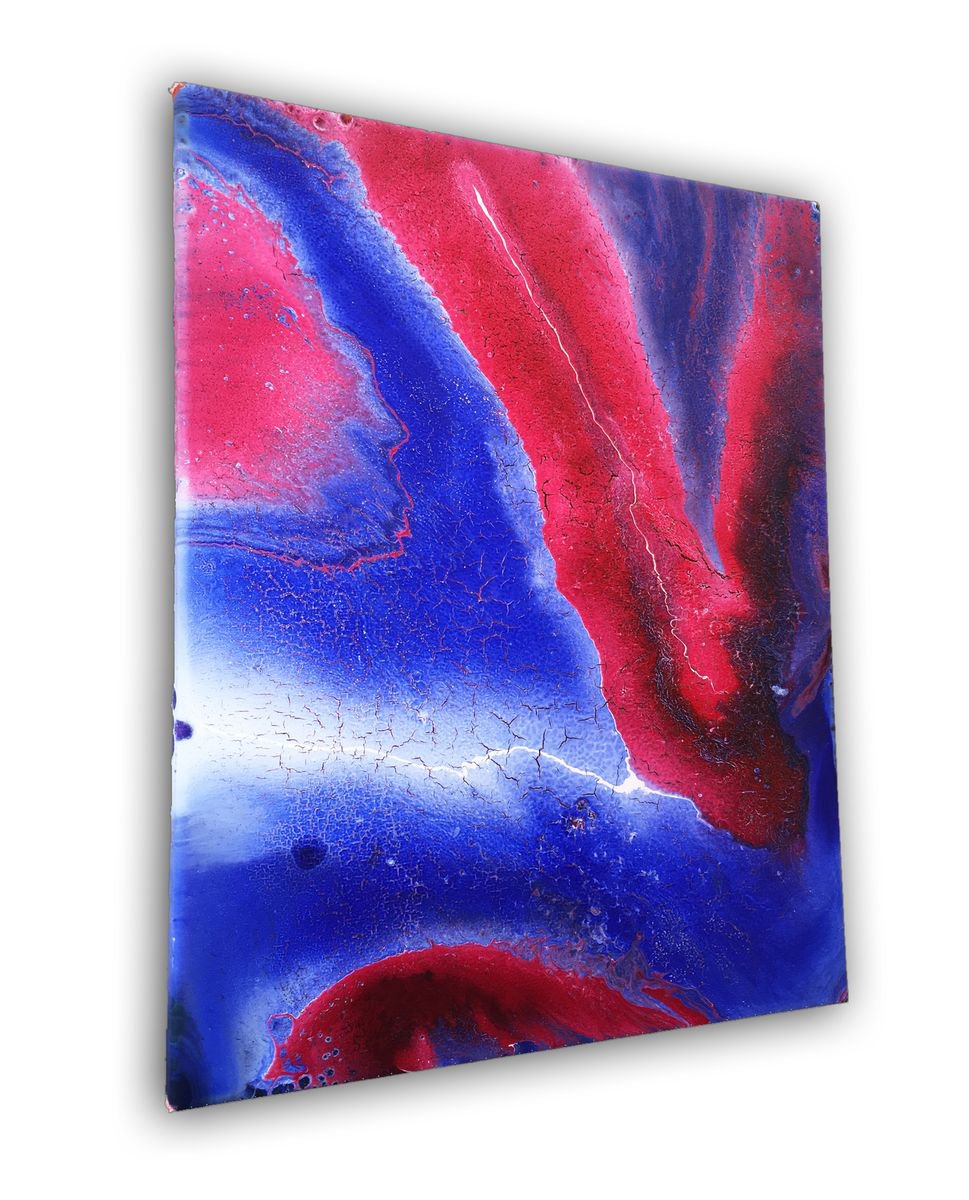 Eruption - FREE WORLDWIDE SHIPPING - Original Abstract PMS Acrylic Painting - 16 x 20 in... by Preston M. Smith (PMS)