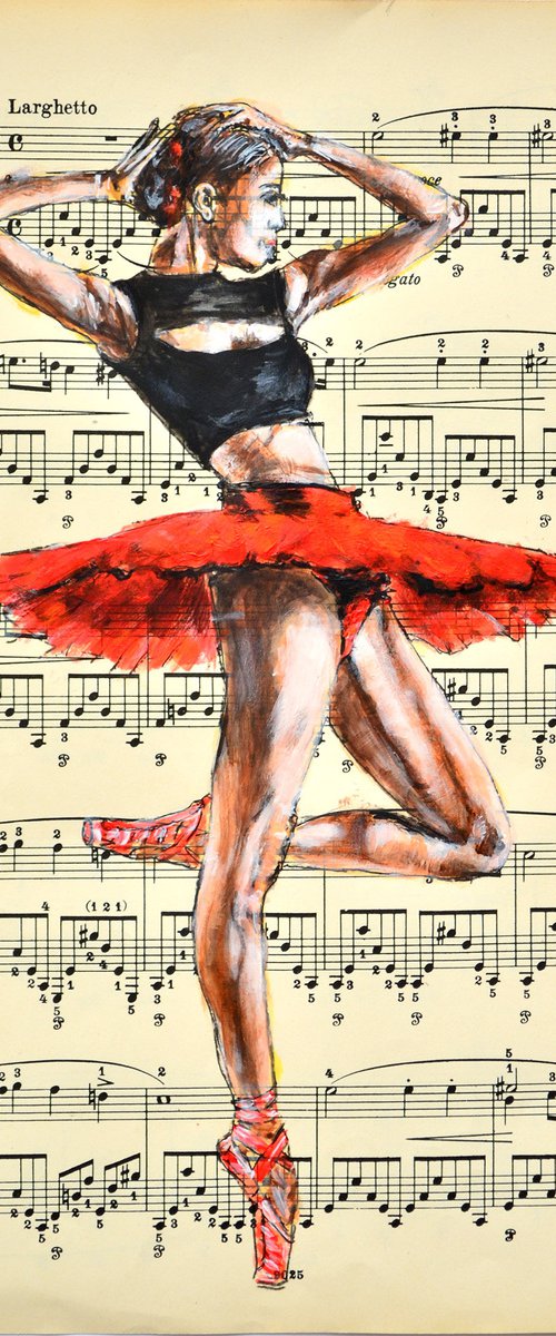 Ballerina XLVII- Music Page by Misty Lady - M. Nierobisz