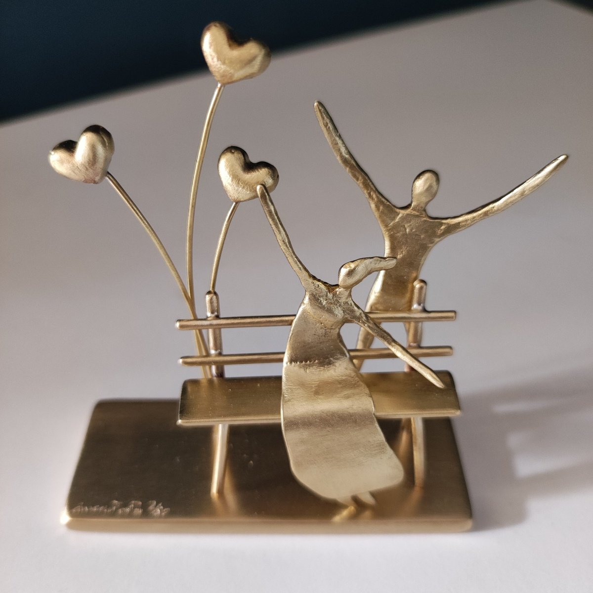 Impressionistic Portrait Bronze Sculpture By Anna Andreadi, 3 X 3, Surprise!, Original Artwork