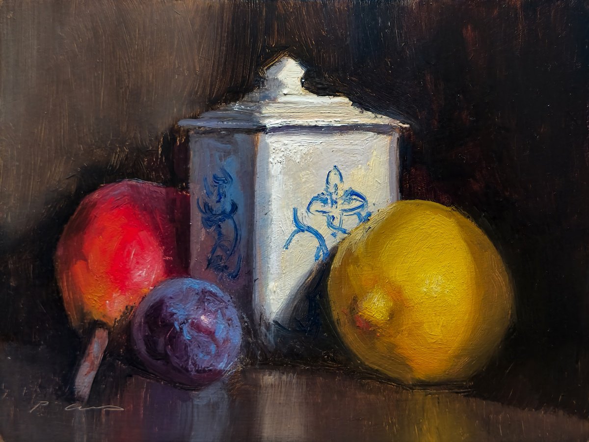 Pear, Lemon and a Plum by Pascal Giroud