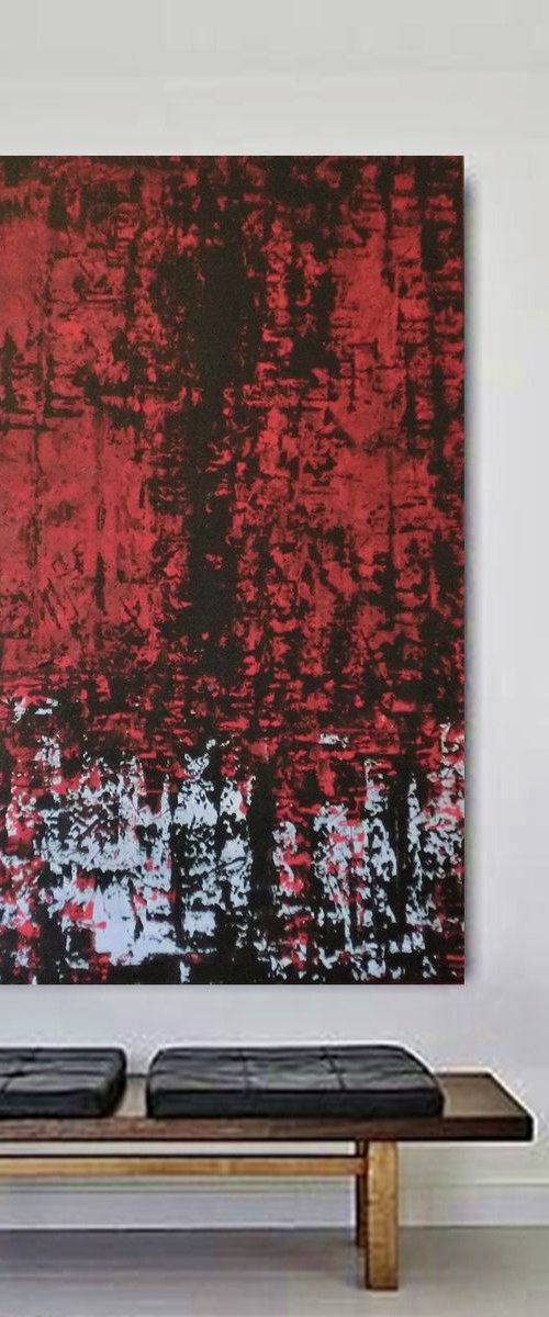 XL CRUSHED VELVET 120X100X4 by Diane Wardman