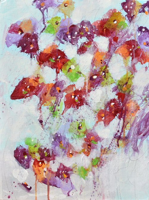 Fleur d'avril (Flower of April) by Abstract Art by Cynthia Ligeros