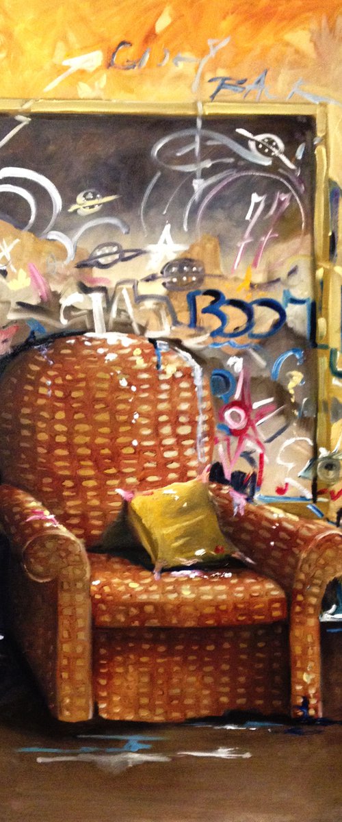 77 - original oil on canvas by Valentina Toma' aka Zoe Chigi