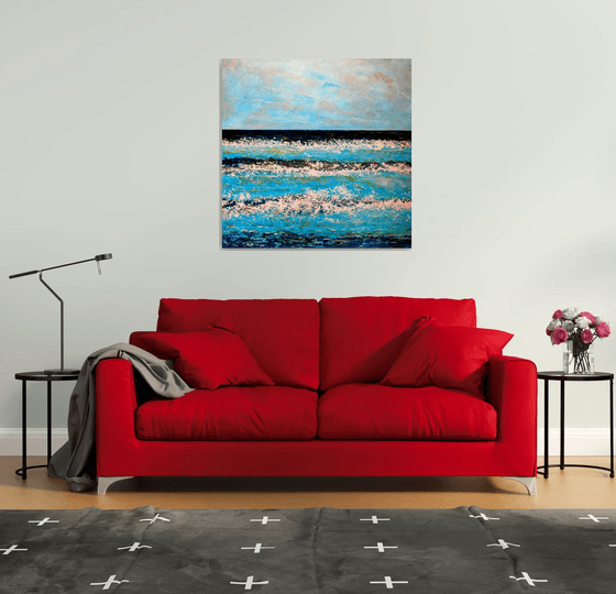 Freshwater Bay in Winter ( Large-100 cm x100cm)