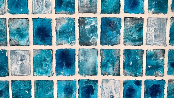 Abstraction blue white No. 2225