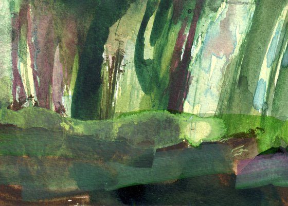 Pink Cottage in the Forest