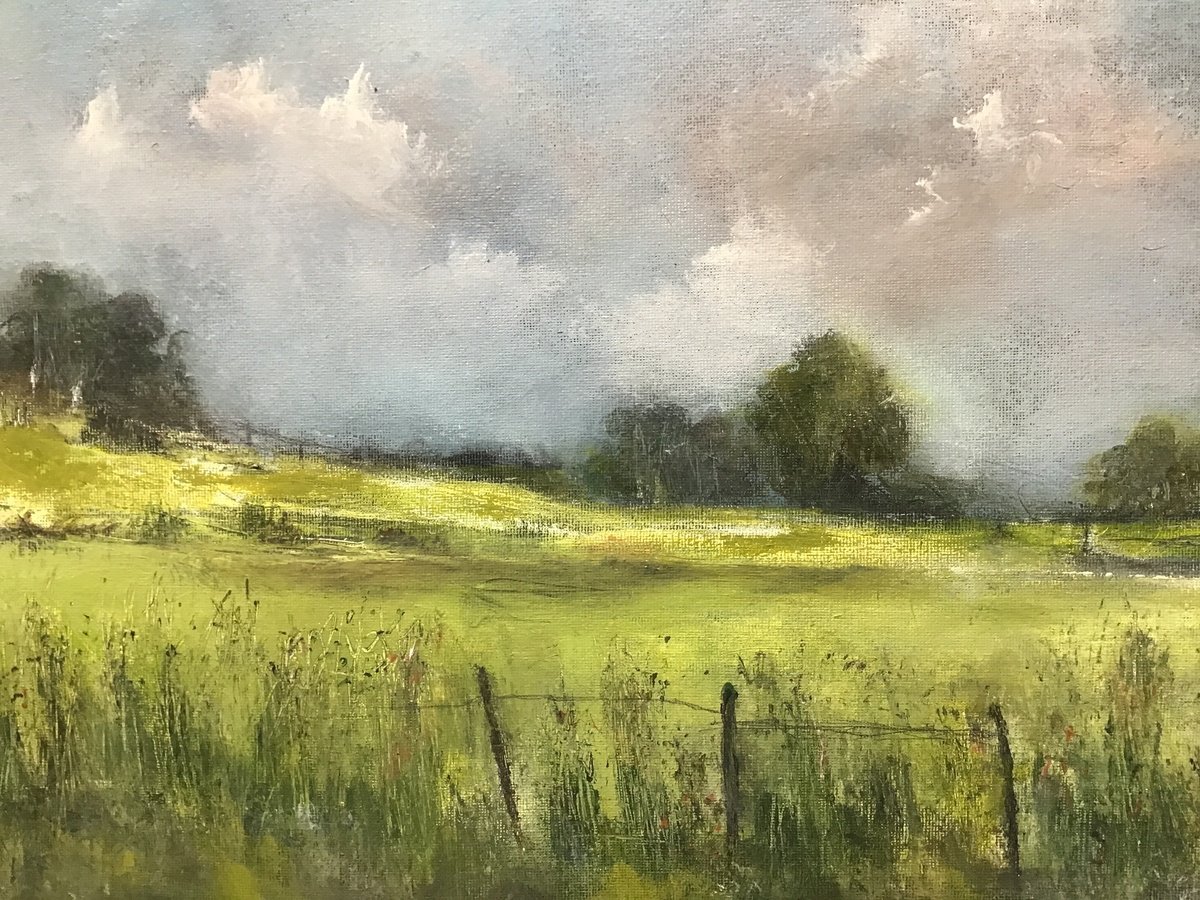 A Cornish Meadow Acrylic painting by Maxine Anne Martin Artfinder