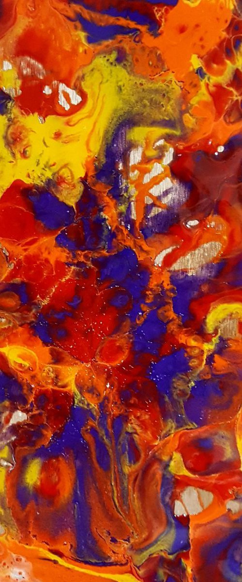 Abstract Panel 12 x 12 #1 by Jane Biven