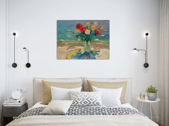 Roses Near the Sea