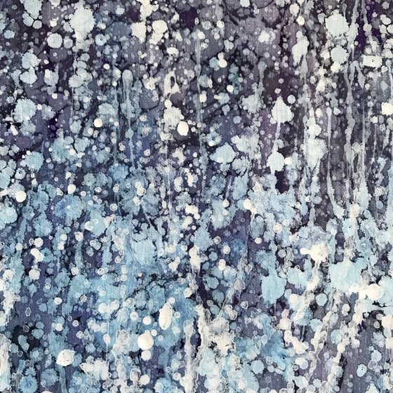 Abstract Blue, white, grey, purple