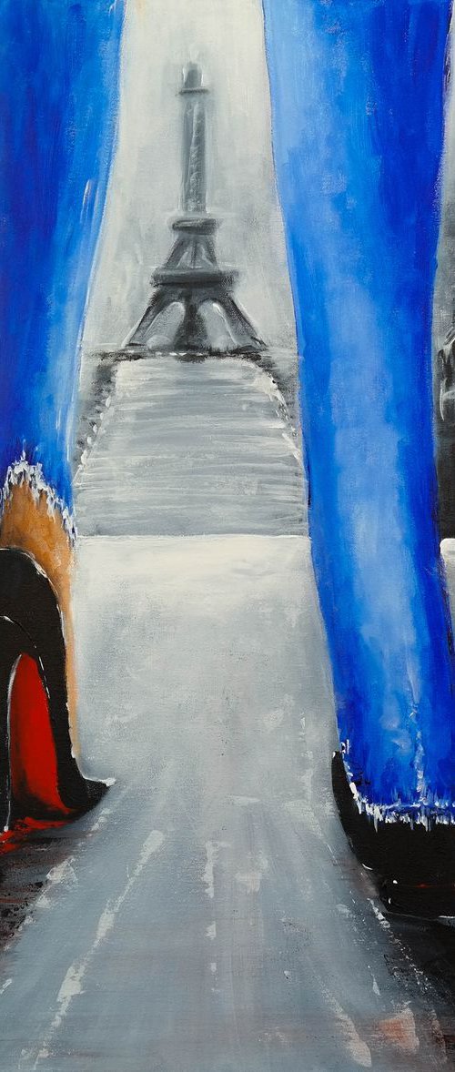 We'll always have Paris - Large Painting Valentines Day Gift by Danijela Dan