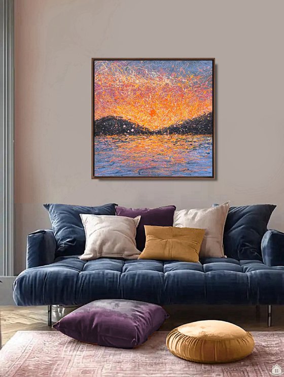 When Stillness Becomes Love - framed