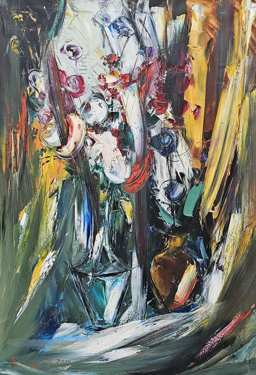 Improvised Bloom By Vlas Ayvazyan, 22 X 31, Artwork For Sale On Artfinder