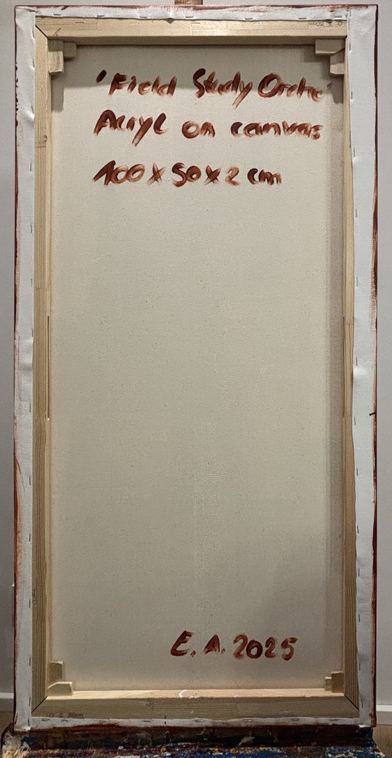 Field of Study Ochre 50x100x2 cm