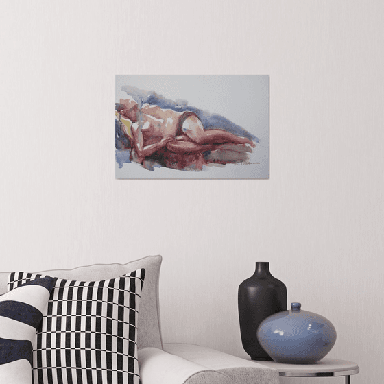 reclining male nude