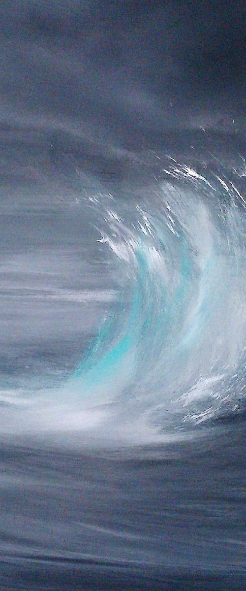 Burst of Teal (Large work) by Mel Graham