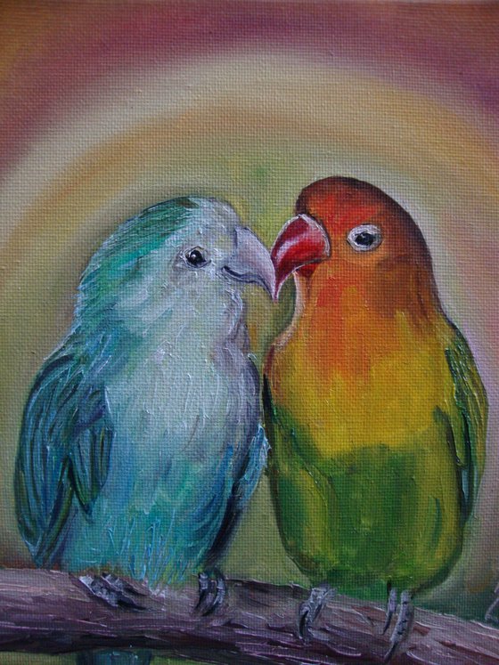 Pair of parrots