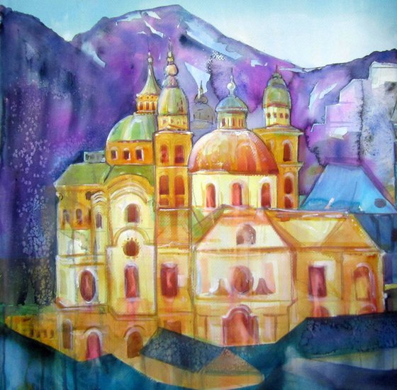 Salzburg Cathedral (77 x 77 cm)