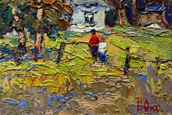 Sunny courtyard