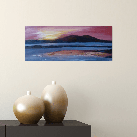 Sunset OVer Barra - A Scottish Seascape