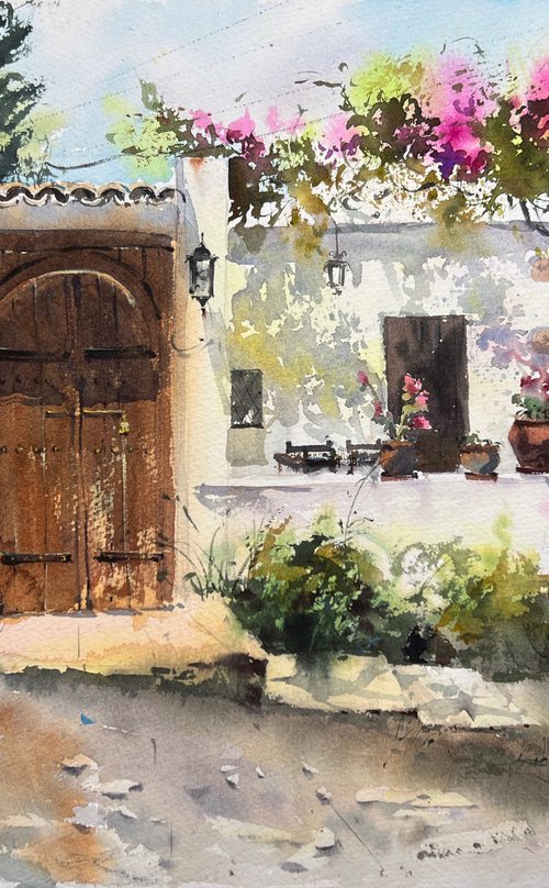 English village Cyprus #16 by Eugenia Gorbacheva