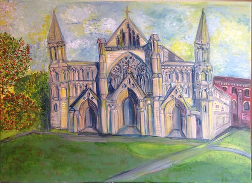 St Albans Cathedral, England by Nezabravka Balkanjieva