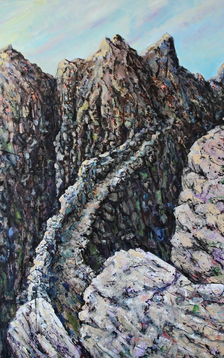 Imaginary Landscape: High Pass By Graham R Mclachlan, 35 X 55, Artwork For Sale On Artfinder