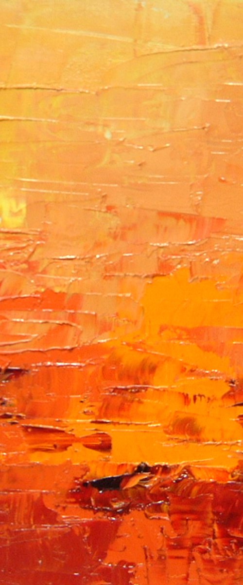 Orange Landscape  (ref#:1116-19Q) by Saroja van der Stegen