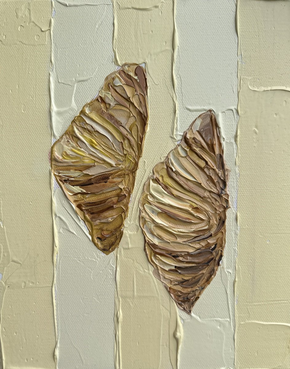 Impressionistic Still Life Acrylic Painting By Guzaliya Xavier, 8 X 10, Whats For Breakfast:croissants, Original Artwork