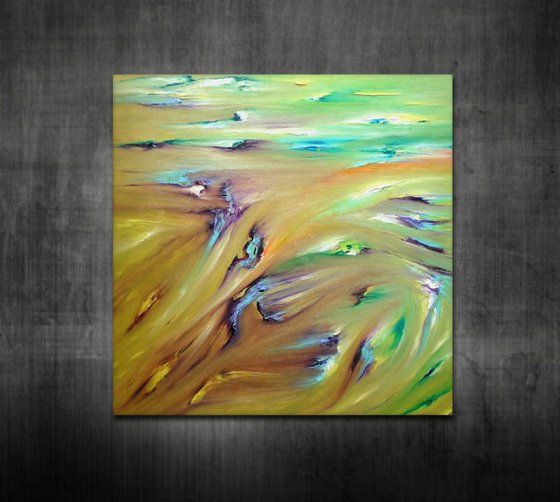 Sublimation 50x50 cm, Original abstract painting, oil on canvas