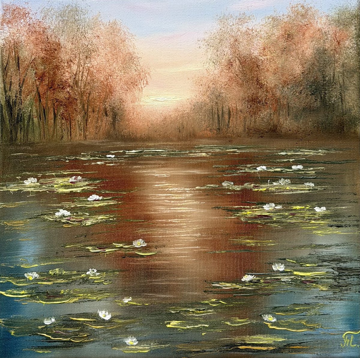 Magic Sunset By Tanja Frost, 12 X 12, Artwork For Sale On Artfinder