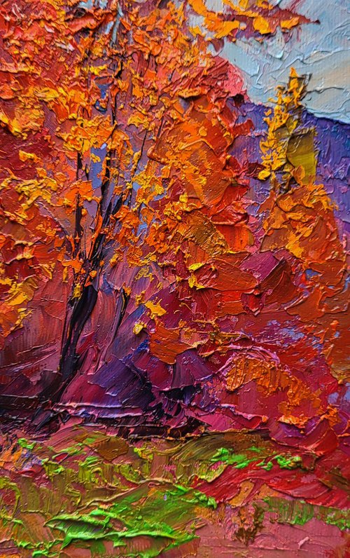 Autumn is crimson by Boris Serdyuk