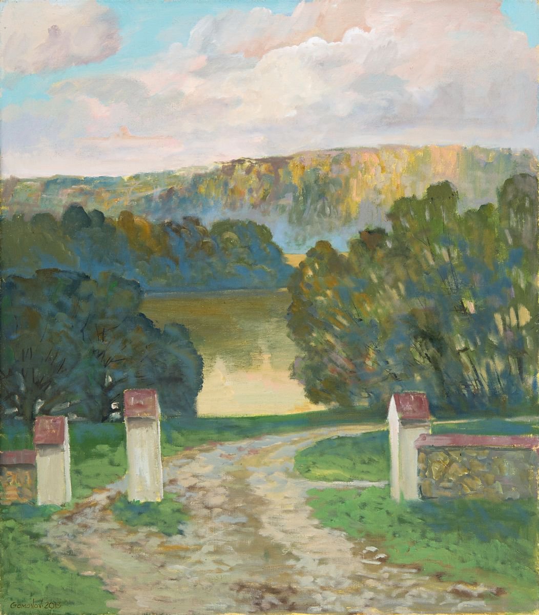 View of the Oka River from the Manor of Polenov by Leanid Homanav
