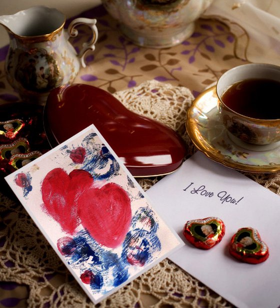 Set of Three Valentine Hearts