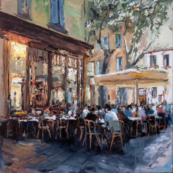 Summer Evening on Rue Cler.