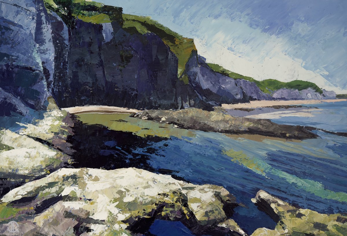  White Rocks Beach By Joseph Lynch, 28 X 20, Artwork For Sale On Artfinder