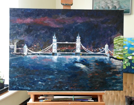 London, Night Tower Bridge