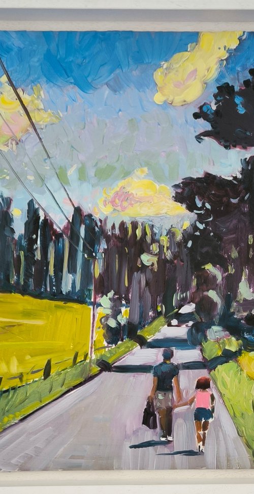 Sun Over the Countryside by Linda Clerget