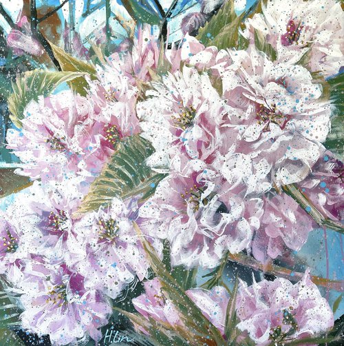 The Love Buzz - Flowering Cherry Blossom by HSIN LIN